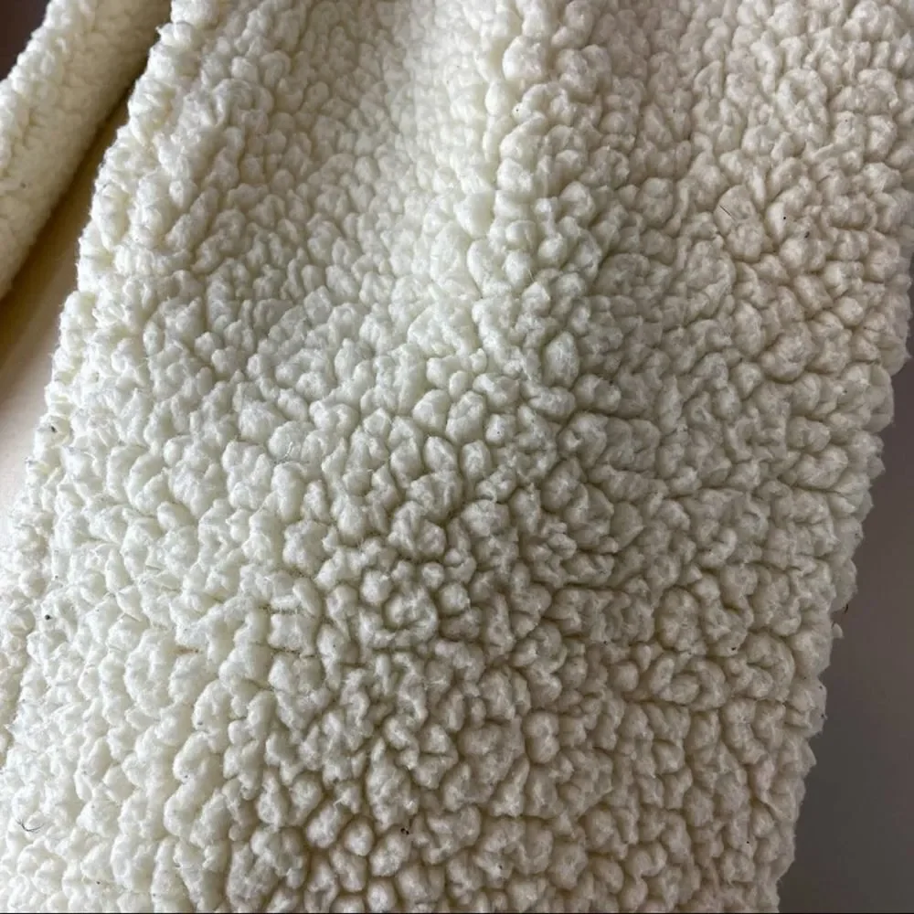 BDG Solid White Ivory Sheep Soft infinity Heavyweight Scarf one size